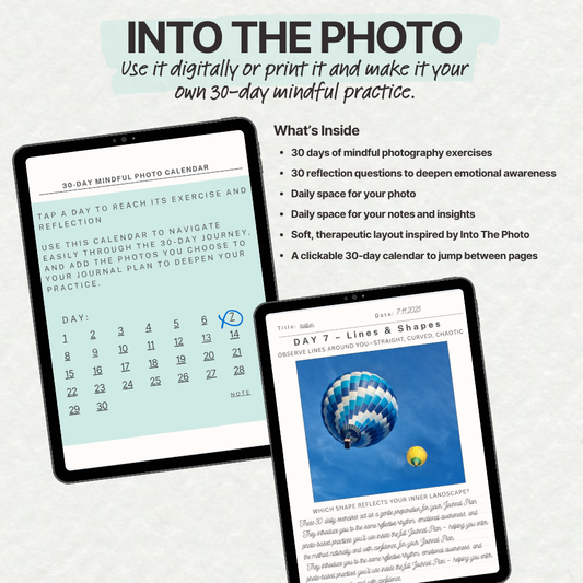 30-Day Mindful Photo  Starter Pack - to improve your mindful photography practice